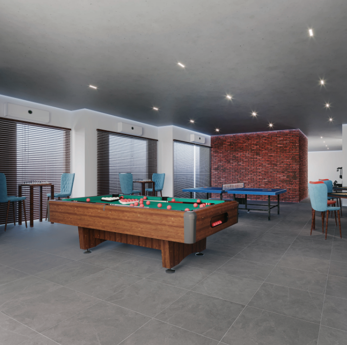 Indoor games lounge with table tennis at Snehal Exotica 3BHK flats in Sattadhar